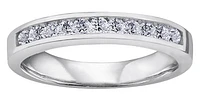 14K White Gold 1.50cttw Diamond Channel Set Band