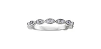 10K White Gold 0.20cttw Diamond Band