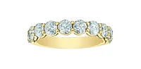 14K Yellow Gold 2.0cttw Lab Grown Diamond Band