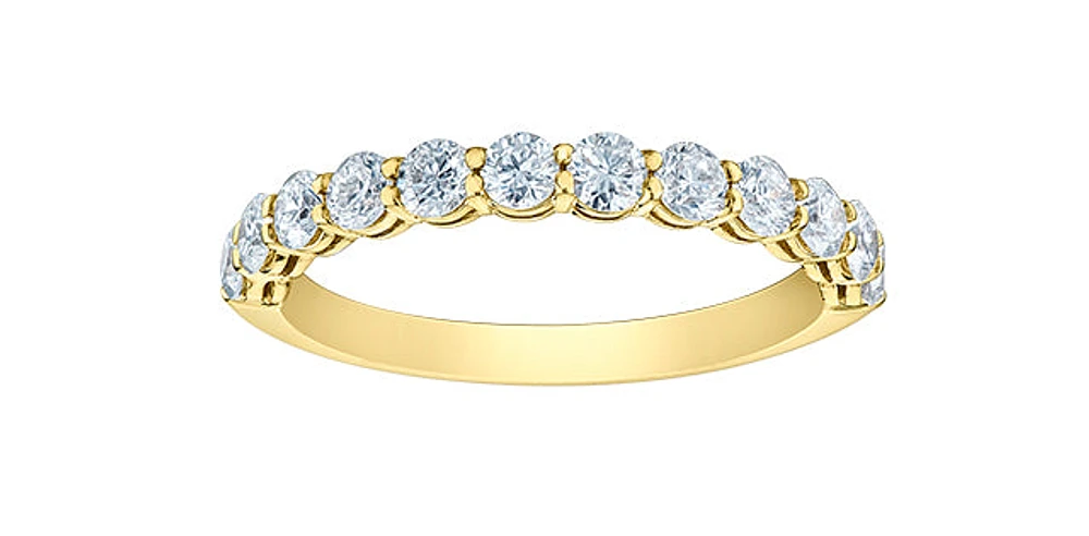 14K Gold 0.75cttw Lab Grown Diamond Band