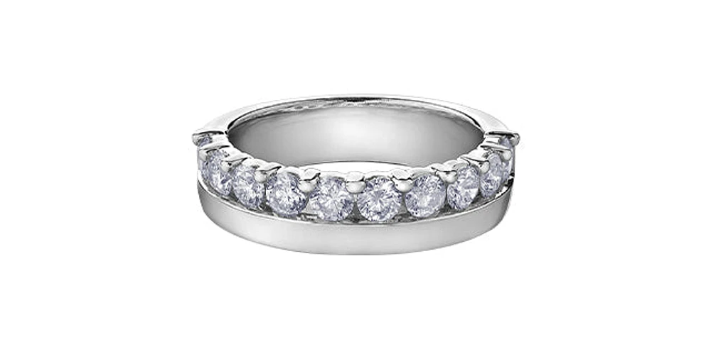 14K White Gold 1.0cttw Diamond Ring