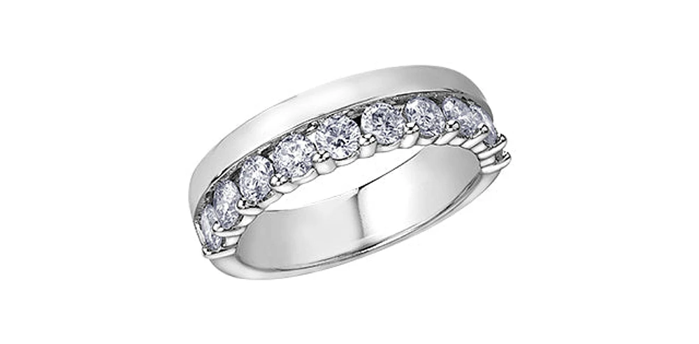 14K White Gold 1.0cttw Diamond Ring