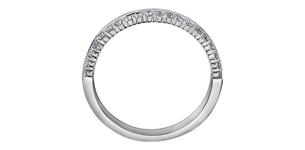 14K White Gold 0.33cttw Diamond Ring