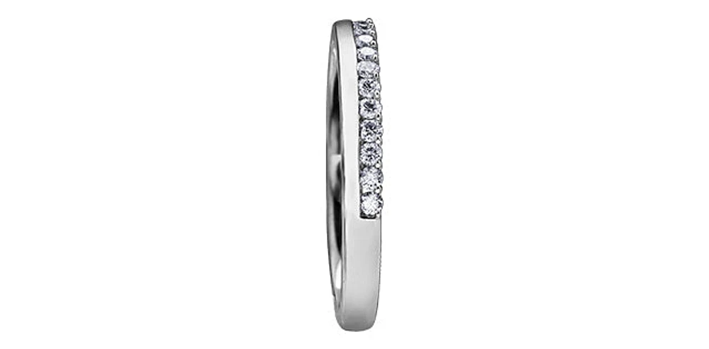 14K White Gold 0.33cttw Diamond Ring