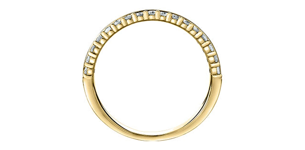 14K Yellow Gold 0.33cttw Diamond Band