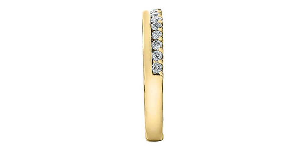 14K Yellow Gold 0.33cttw Diamond Band
