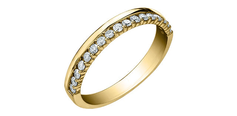 14K Yellow Gold 0.33cttw Diamond Band