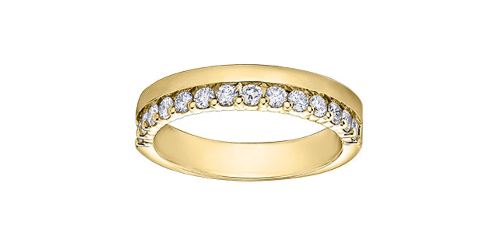 14K Yellow Gold 0.50cttw Diamond Band