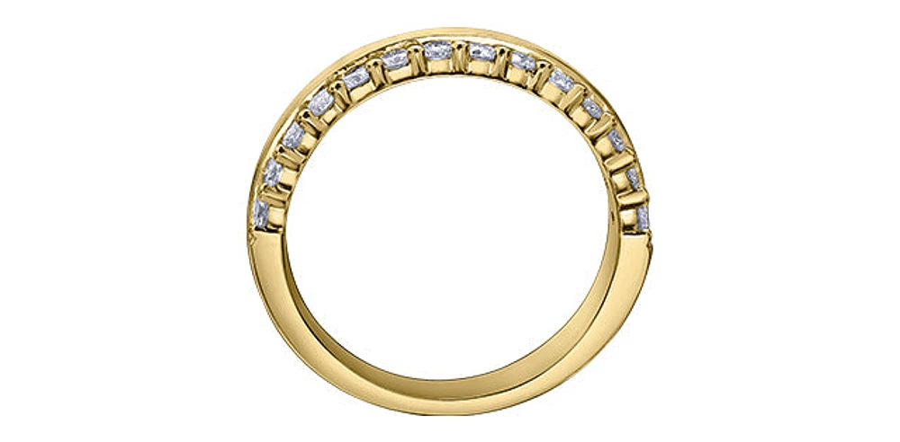 14K Yellow Gold 0.50cttw Diamond Band