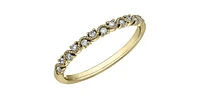 10K Yellow Gold 0.12cttw Diamond Ring