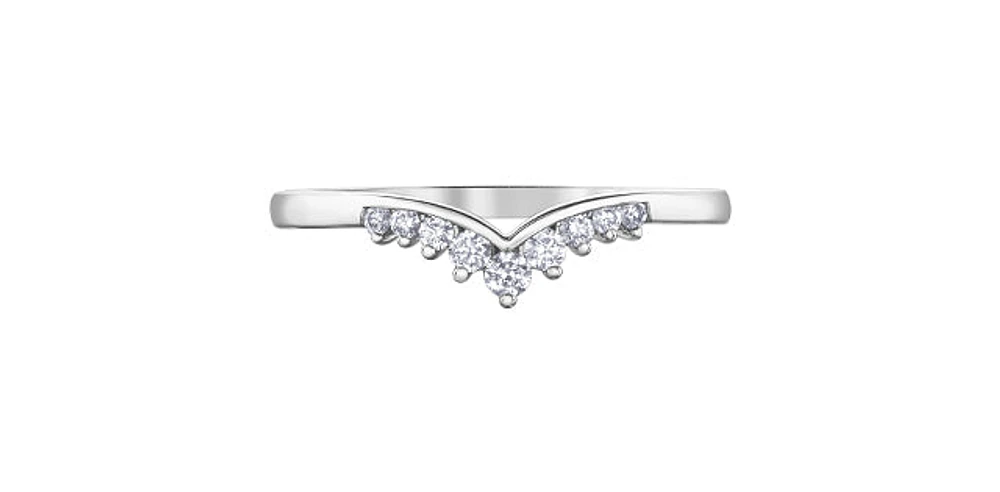 14K White Gold 0.25cttw Diamond Ring