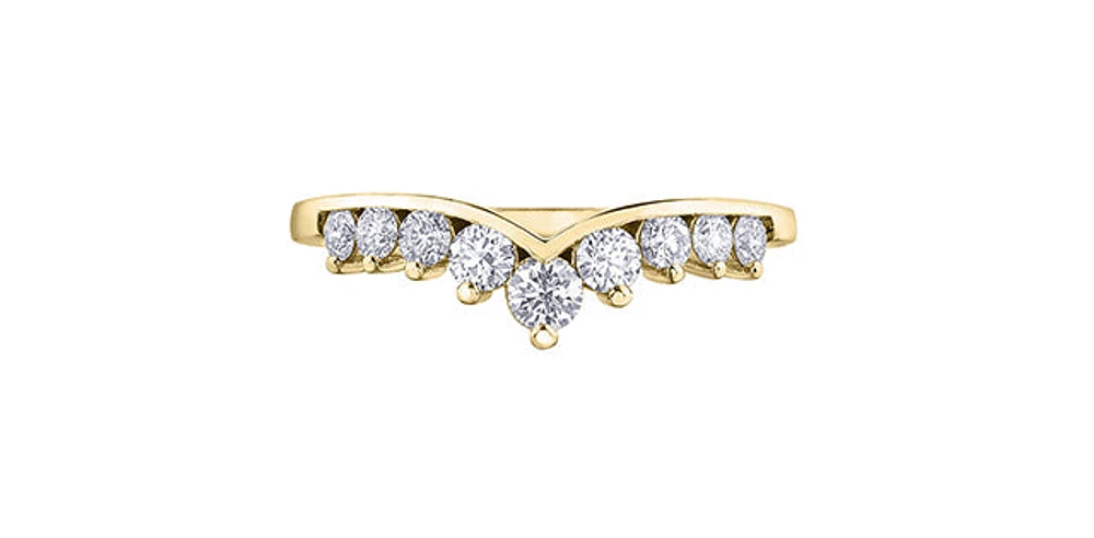 14K Yellow Gold 0.50cttw Diamond Ring