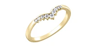 10K Yellow Gold 0.15cttw Diamond Band