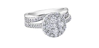 10K White Gold 0.25cttw Diamond Ring / Band - 4.5