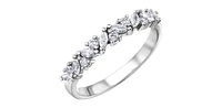 14K White Gold 0.35cttw Diamond Ring
