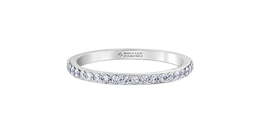 18K White Gold 0.40cttw Canadian Diamond Band - / 4.5