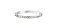 18K White Gold 0.40cttw Canadian Diamond Band - / 4.5