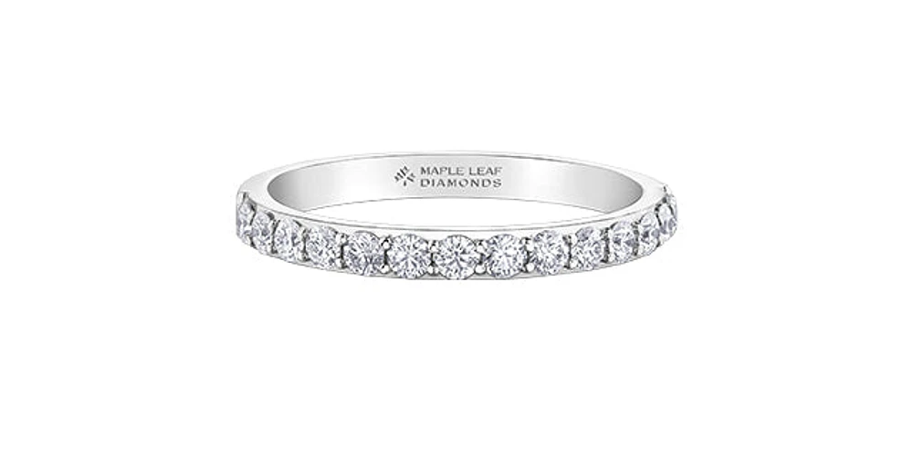 18K White Gold 0.40cttw Canadian Diamond Band - / 4.5