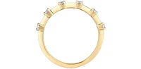 14K Yellow Gold 0.25cttw Canadian Diamond Ring - 6.5 / 4.5