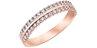 10K Rose Gold 0.33cttw Diamond Ring