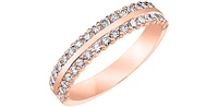 10K Rose Gold 0.50cttw Diamond Ring