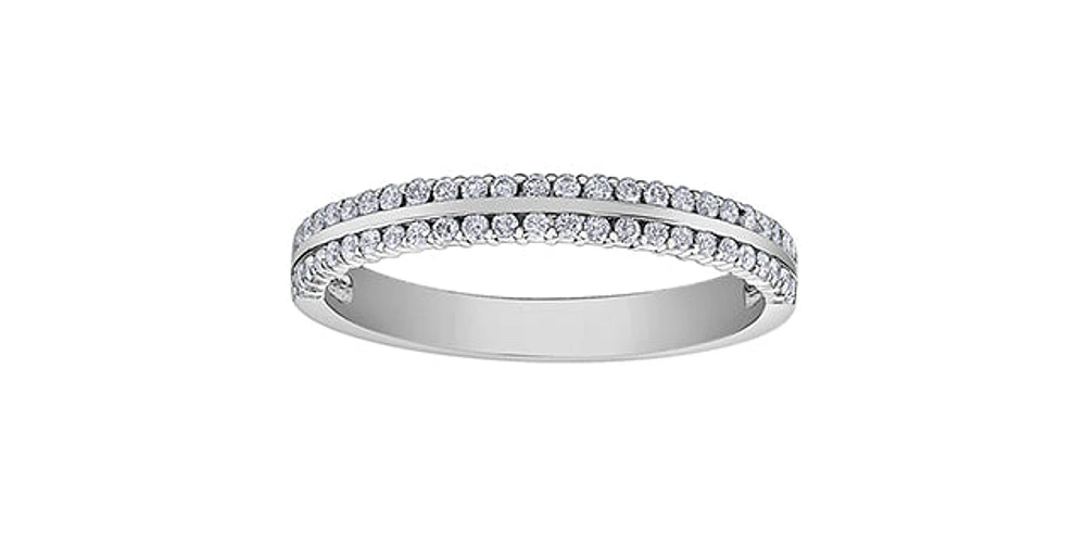 10K White Gold 0.25cttw Diamond Ring