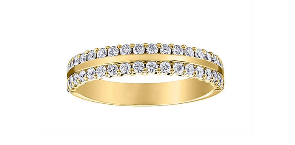 10K Yellow Gold 0.50cttw Diamond Band