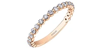 18K Rose Gold 1.00cttw Canadian Diamond Band - size 6.5
