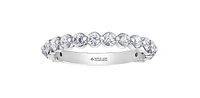 18K White Gold & Palladium Alloy (hypoallergenic) 1.00cttw Canadian Diamond Band