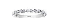 18K White Gold & Palladium Alloy (hypoallergenic) 0.60cttw Canadian Diamond Band