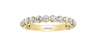 18K Yellow Gold 1.00cttw Canadian Diamond Band