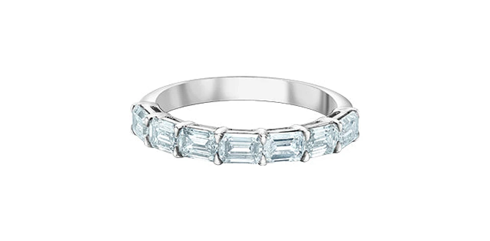 14K White Gold 1.60cttw Lab Grown Diamond Band