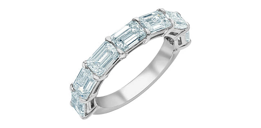 14K White Gold 3.50cttw Lab Grown Diamond Band