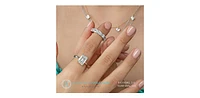 14K White Gold 3.50cttw Lab Grown Diamond Band