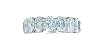 14K Yellow Gold 1.61cttw Oval Cut Lab Grown Claw Set Diamond Anniversary Band