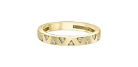 10K Yellow Gold 0.10cttw Diamond Band