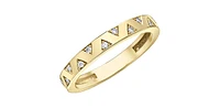 10K Yellow Gold 0.10cttw Diamond Band