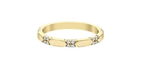 10K Yellow Gold 0.12cttw Diamond Ring