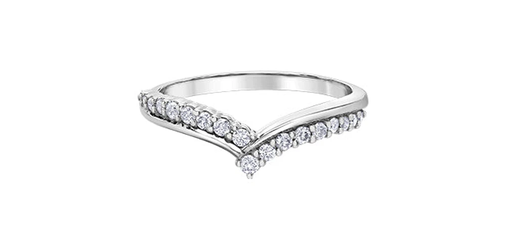 10K White Gold 0.20cttw Diamond Ring