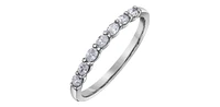10K White Gold 0.28cttw Oval Diamond Ring - /