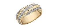10K Yellow Gold 0.33cttw Diamond Ring