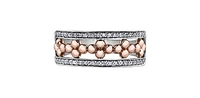 10K White & Rose Gold 0.17cttw Diamond Ring
