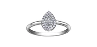 10K White Gold 0.15cttw Diamond Ring