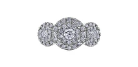 10K White Gold 1.00cttw Diamond Ring
