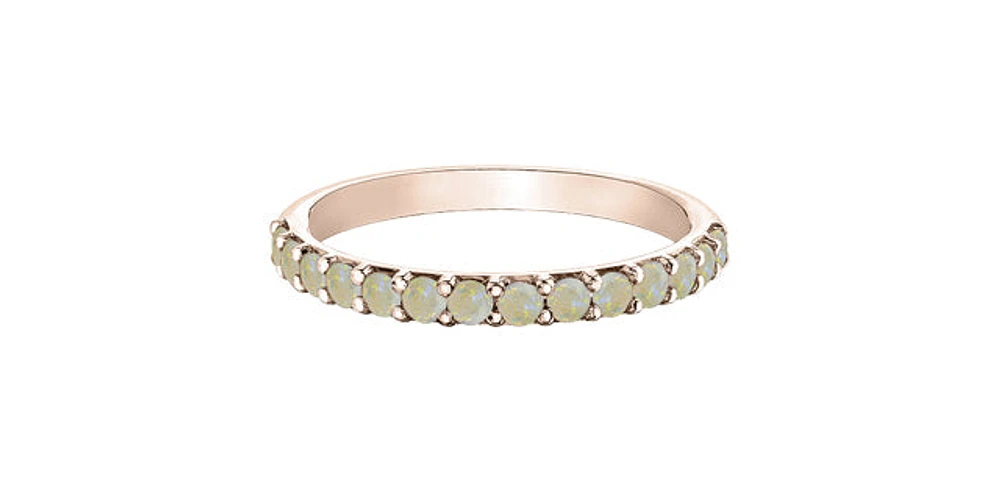 10K Rose Gold Opal Ring