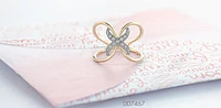 10K Yellow & White Gold 0.09cttw Diamond Ring