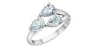 14K Gold 1.50cttw Lab Grown Pear Cut Diamond Ring - / 4.5