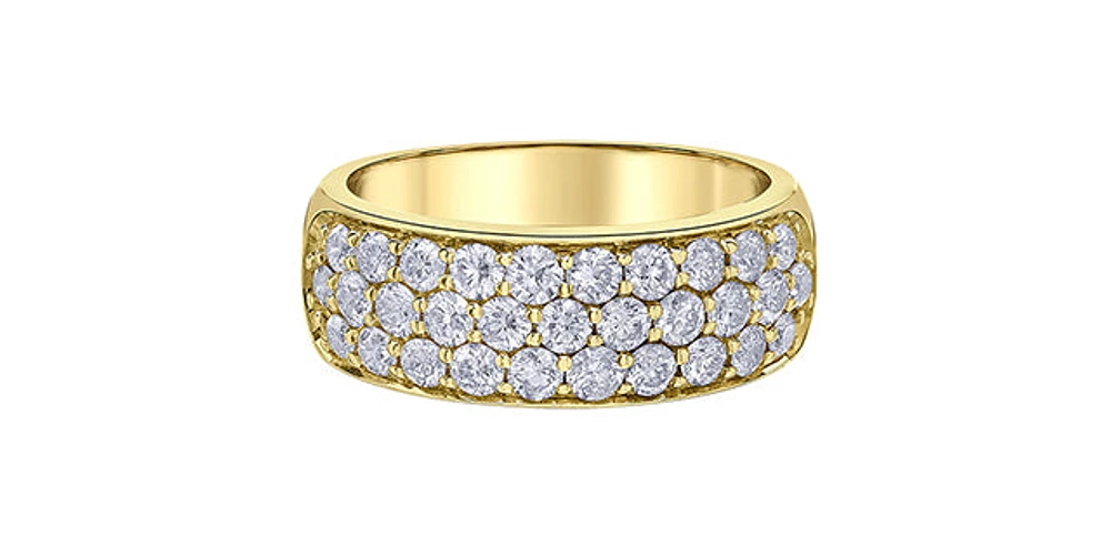 10K Yellow Gold 1.50cttw Diamond Band