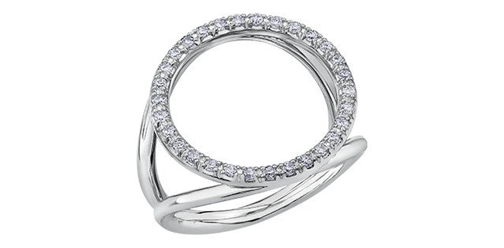 10K White Gold 0.30cttw Diamond Ring