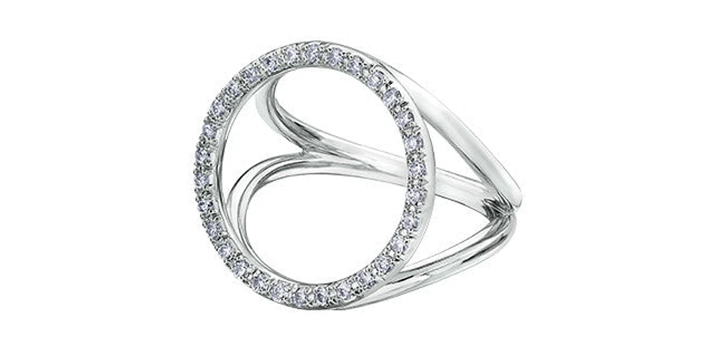 10K White Gold 0.30cttw Diamond Ring